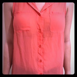 Button up tank top Blouse